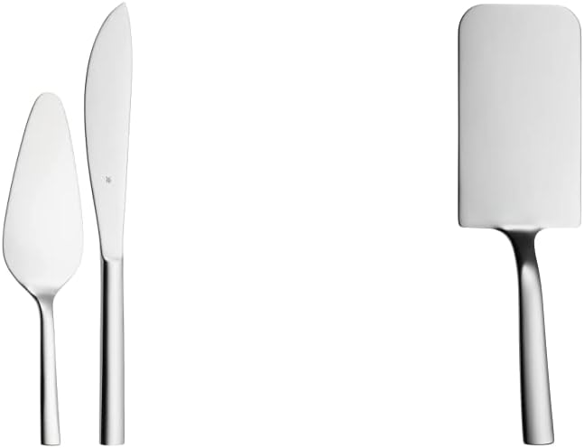 WMF Nuova Obst-/ Kuchenbesteck Set 2-teilig, Tortenmesser, Tortenheber, Cromargan Edelstahl poliert,