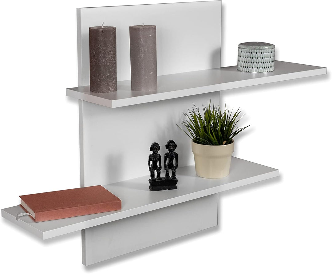 STEMA Seyfried Wandregal Sam in Weiss - 700x500x220 Wandboard, Schweberegal, Hängeregal, Weiss