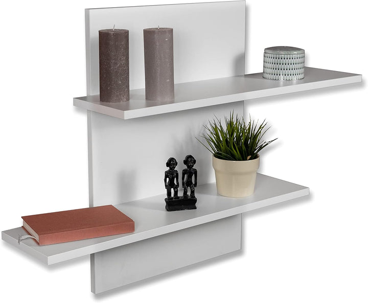 STEMA Seyfried Wandregal Sam in Weiss - 700x500x220 Wandboard, Schweberegal, Hängeregal, Weiss