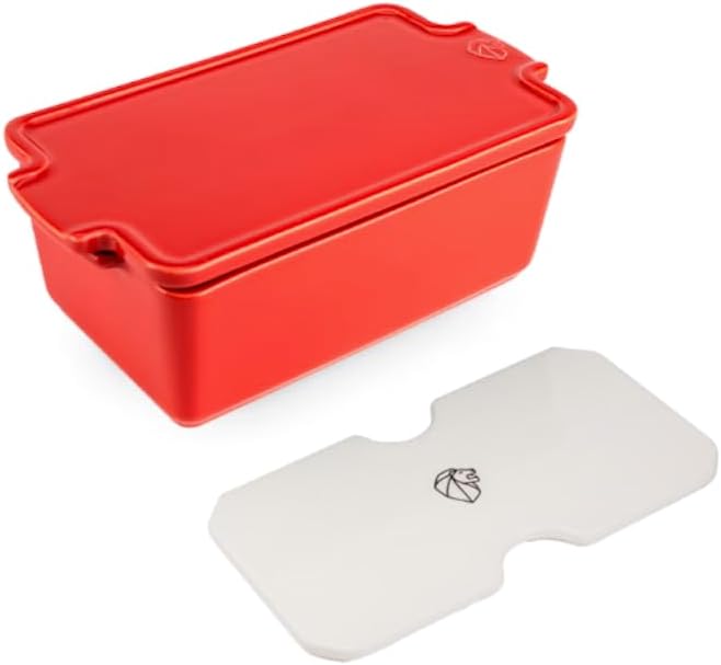PEUGEOT - Terrine aus Keramik mit Presse - 20 cm x 11 cm x 7,5 cm - Inhalt: 0,65 L - 10 Jahre Garant