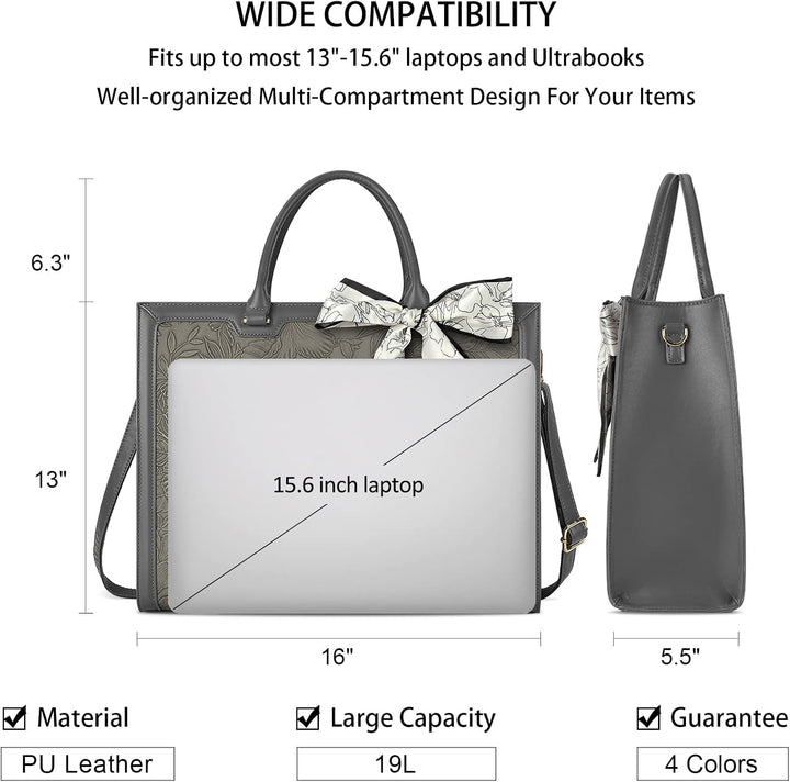 NUBILY Handtasche Damen Shopper Grosse Leder Umhängetasche Elegant Gross Laptop Schultertasche Arbei