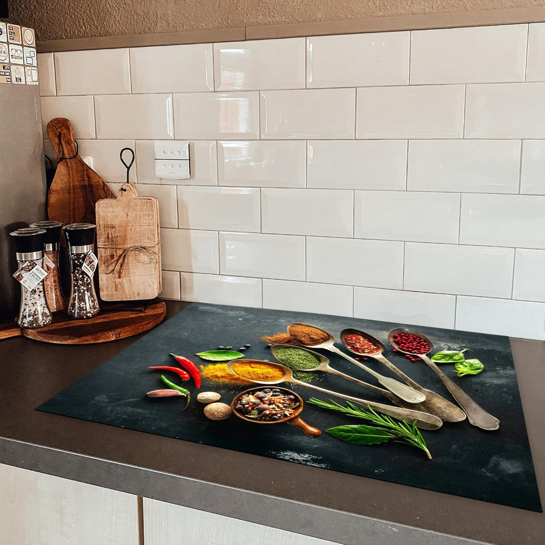 Herdabdeckplatte 75x52 cm Einteilig Abdeckplatten Cerankochfeld Abdeckung Ceranfeld Herdplattenabdec