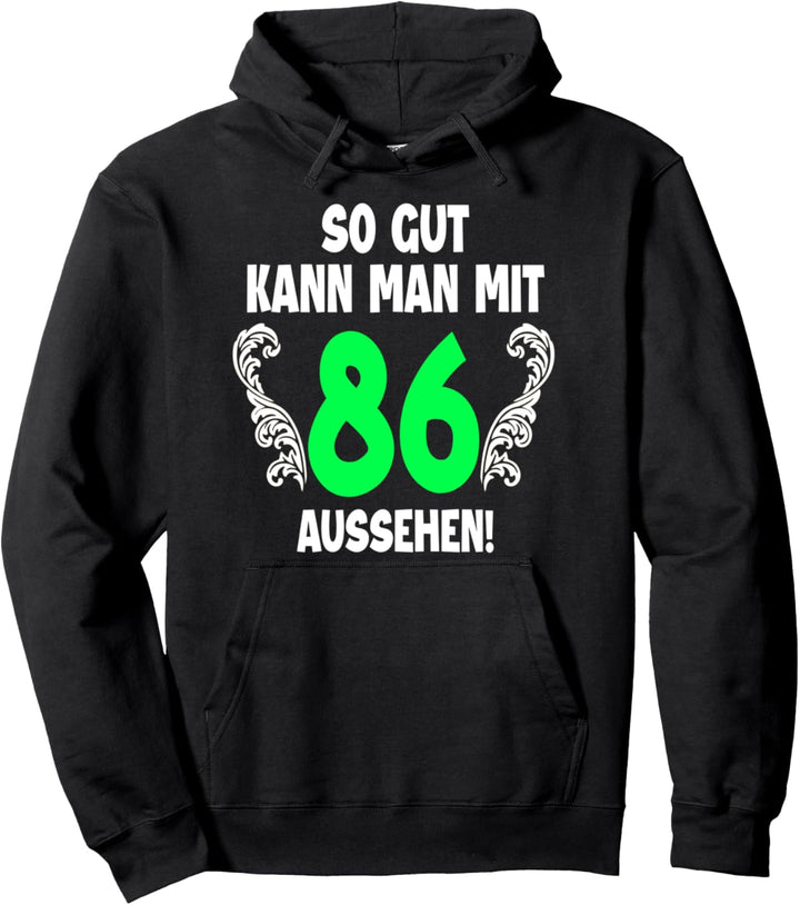 86. Geburtstag Mann Frau 1936 Damen Herren Feier 86 Jahre Pullover Hoodie