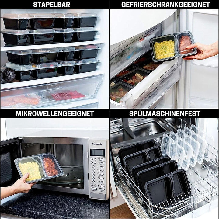 [10er Pack] 1-Fach Meal Prep Container Von Igluu - Essensbox, Lunchbox Mikrowellengeeignet, Spülmasc