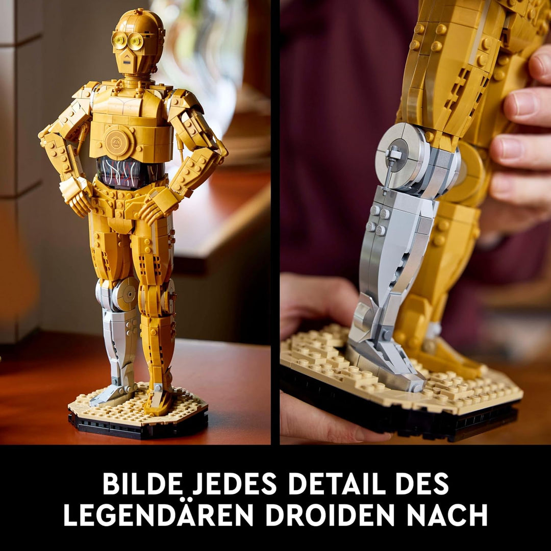 LEGO Star Wars C-3PO B, baubarer Droide, Modell zum Sammeln, Bauen und Ausstellen, nostalgische Gesc