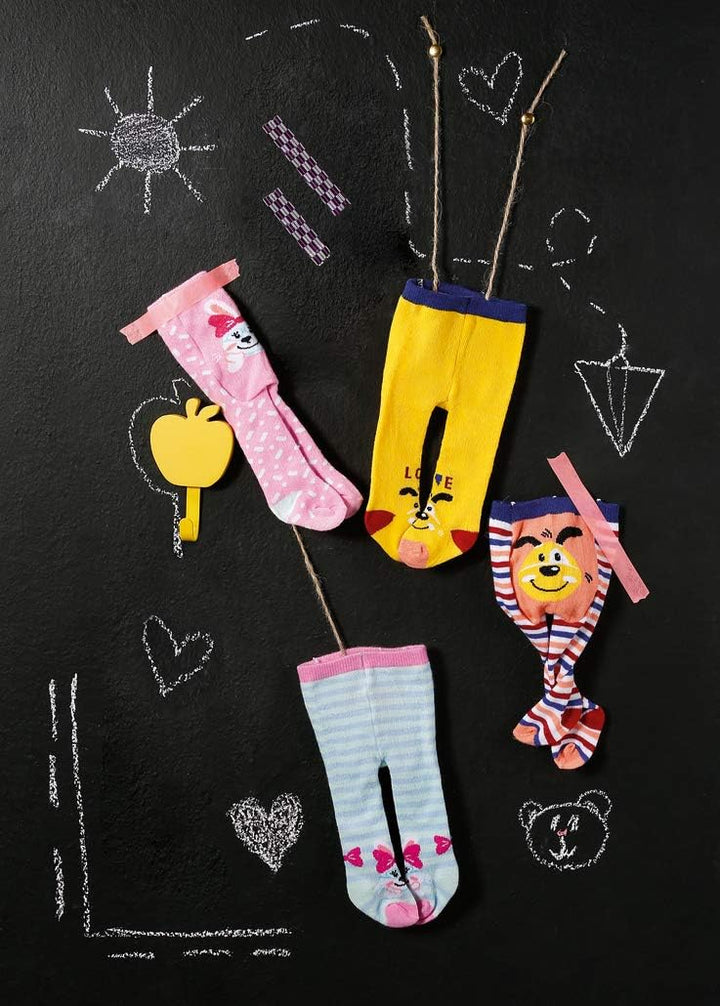 BABY born Strumpfhose 2 x 43cm, gelb / gestreift, Gelb / Gestreift