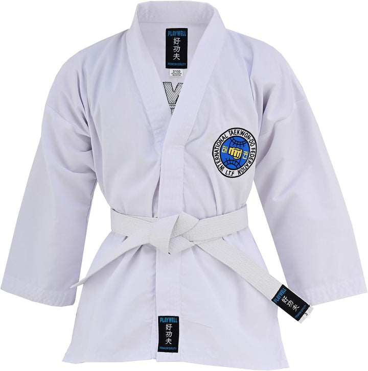 Martial Arts ITF Taekwondo-Anzug für Schüler 6/190 cm Weiss, 6/190 cm Wei&amp;