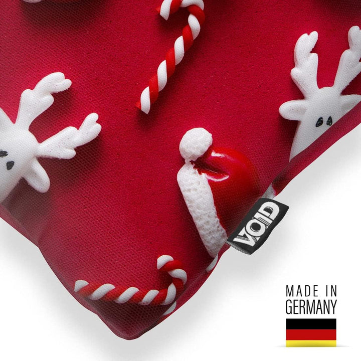 VOID Rentier Nikolaus Gebäck Kissenbezug Kissenhülle Sofakissen Kissen Deko Weihnachten Winter Weihn