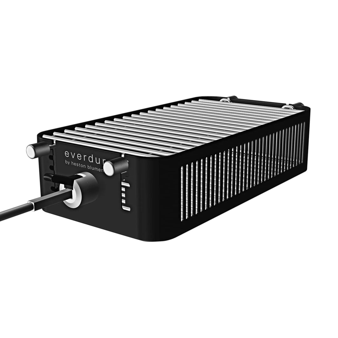 everdure by heston blumenthal Rotisseriekorb für 8mm oder 16mm Spiess I Drehspiess Grillkorb für HUB