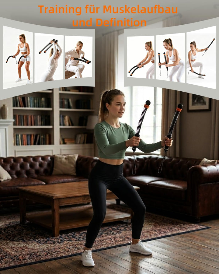 Battle Ropes, robuste, seillose Battle Ropes für Fitnessstudio und Zuhause | Gewichtete Trainingssei