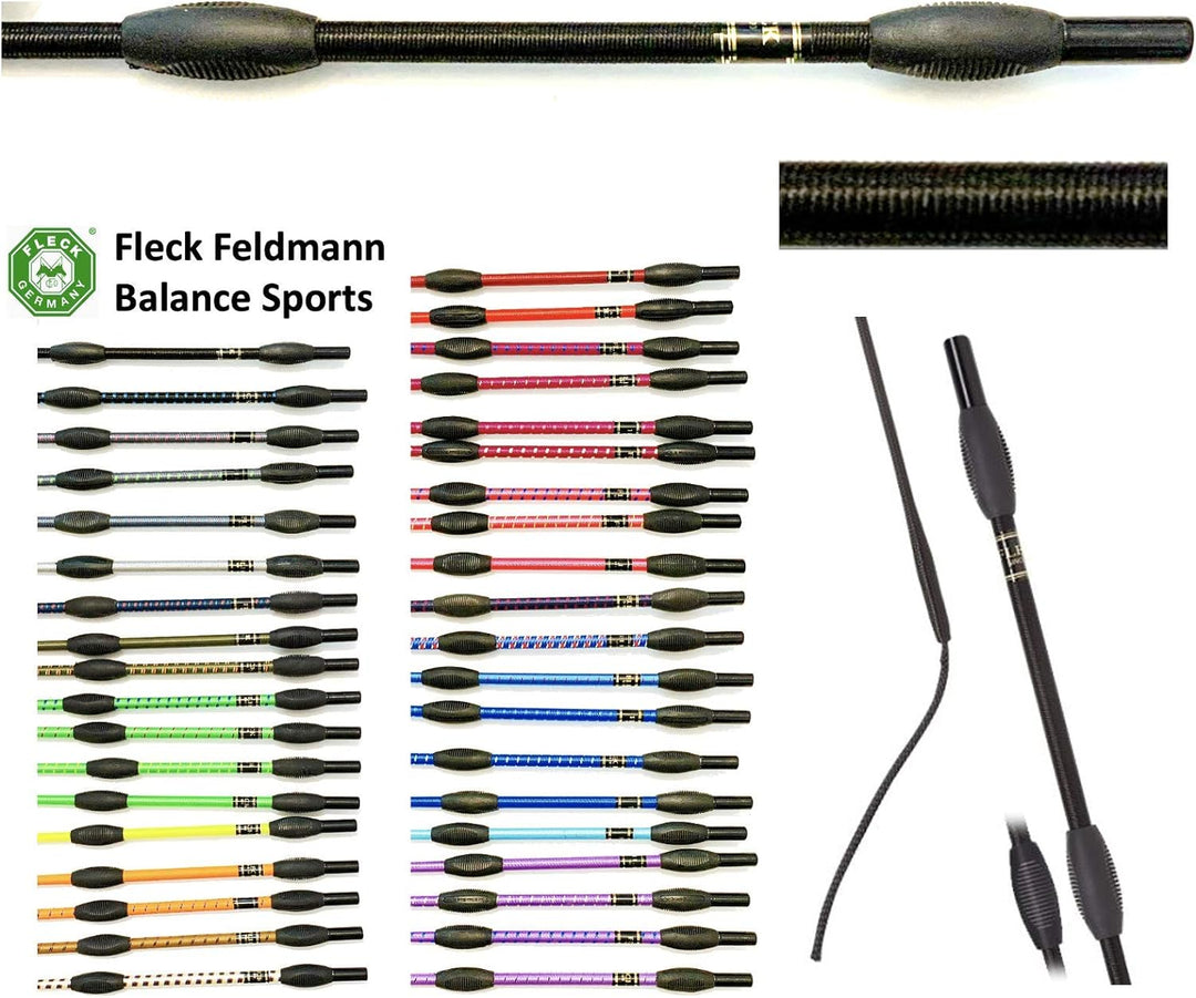 JA Horse Fleck Feldmann Balance Sports Dressurgerte Gerte Reitgerte (100 cm, schwarz) 100 cm schwarz