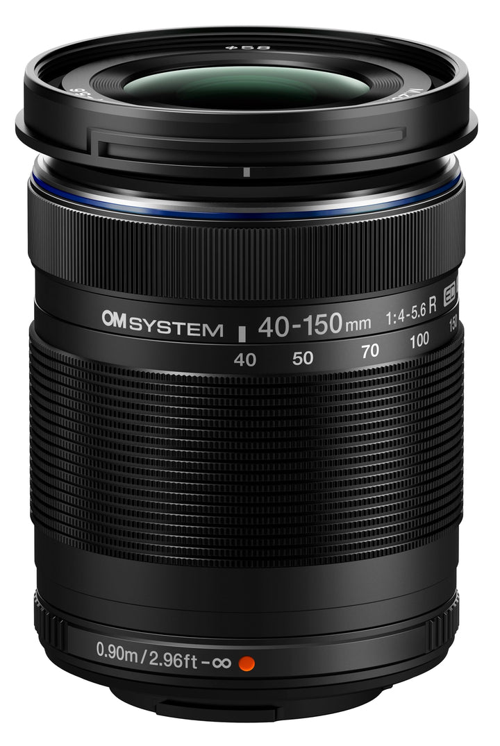 OM System M.Zuiko Digital ED 40-150mm f/4-5.6 R Objektiv für Micro Four Thirds, Schwarz, Schwarz