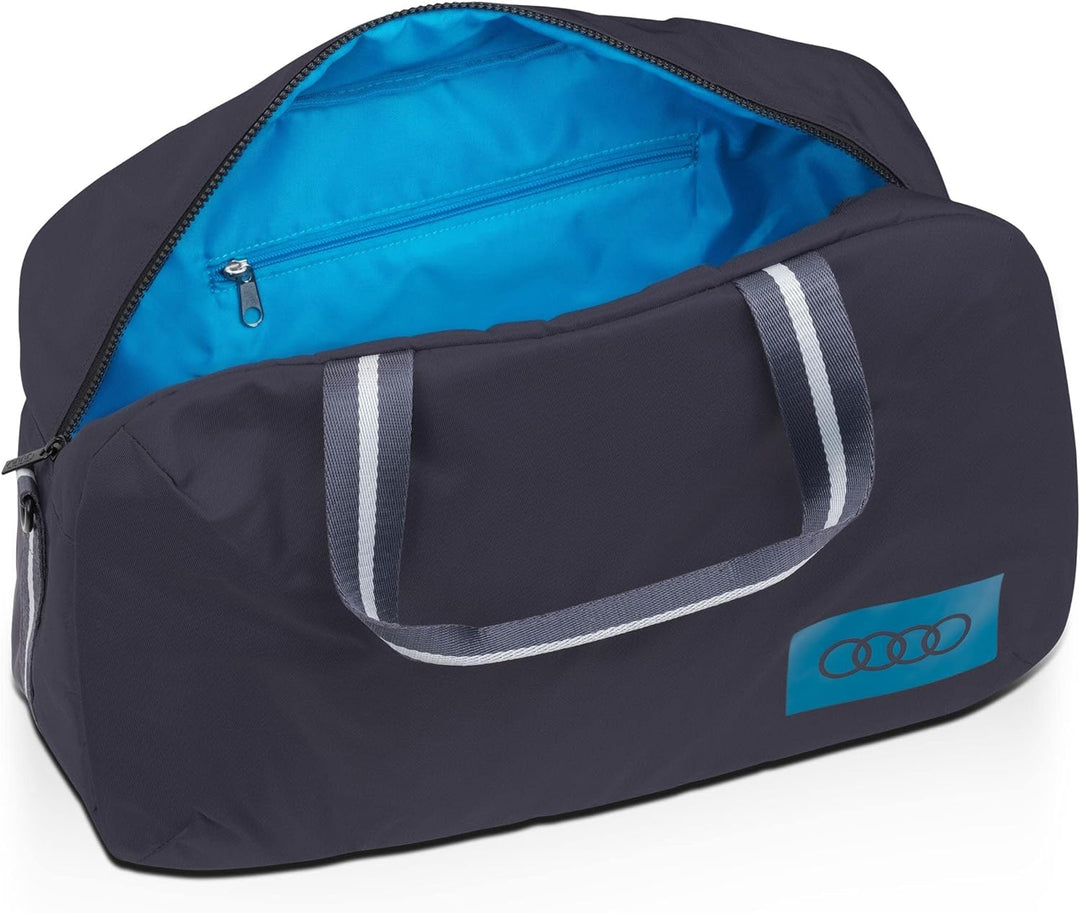 Audi 3152300100 Freizeittasche Tasche Weekender Tragetasche Leasure Bag, mit Audi Ringe Logo, grau