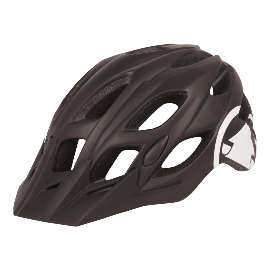Endura Hummvee Fahrradhelm | Leicht | Verstellbar mit Visier Helm S/M Matt Black, S/M Matt Black