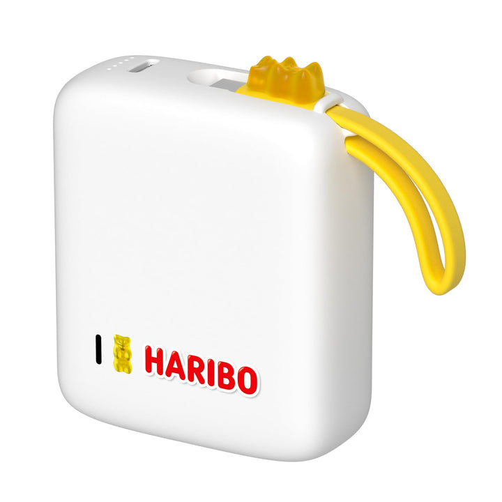 HARIBO Mini Powerbank 10000mAh, 22,5W Schnellladung Integriertes Kabel | Kompakte Grösse: 2,4 * 5,5