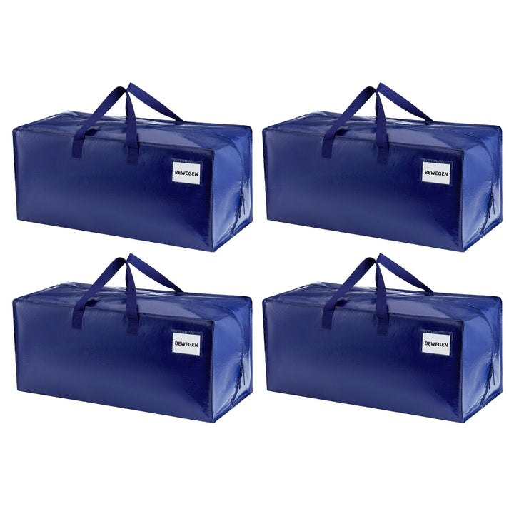 VENO 4-er Pack extra grosse Umzugstaschen mit Rucksackgurten, Umzugshelfer, starke Griffe und Reissv