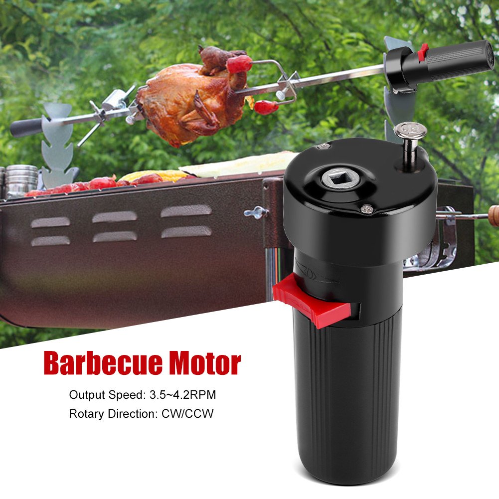 Ejoyous Barbecue Grill Rotator Motor, Batterie Grillmotor DC 1,5 V Batteriebetriebener Rotisserie Gr