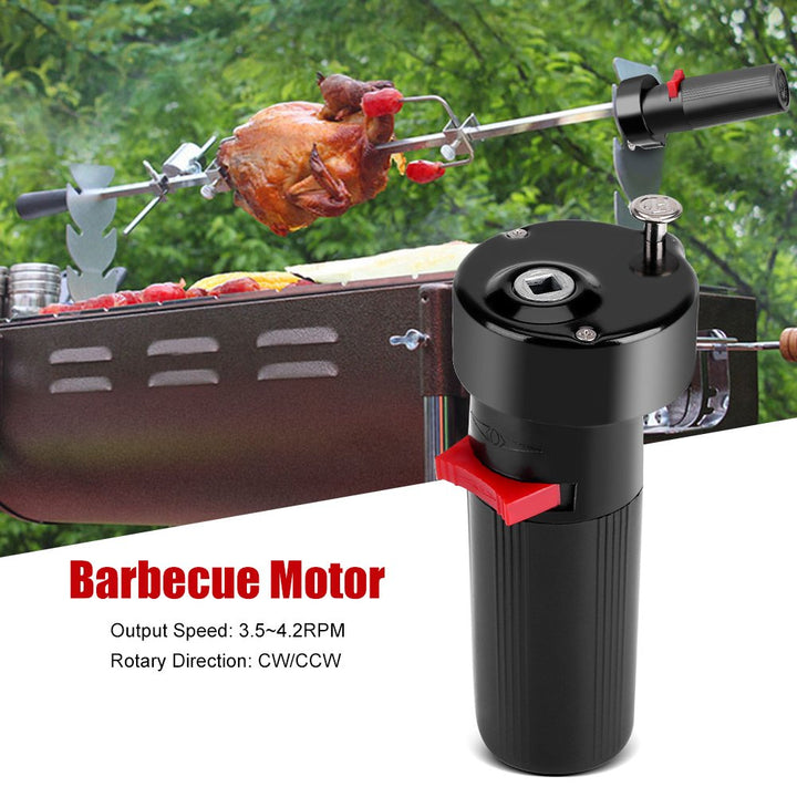 Estink BBQ Grill Motor Rotator, DC 1,5V Elektrischer Grillmotor für Rotisserie, 3,5-4,2 U/min Drehge