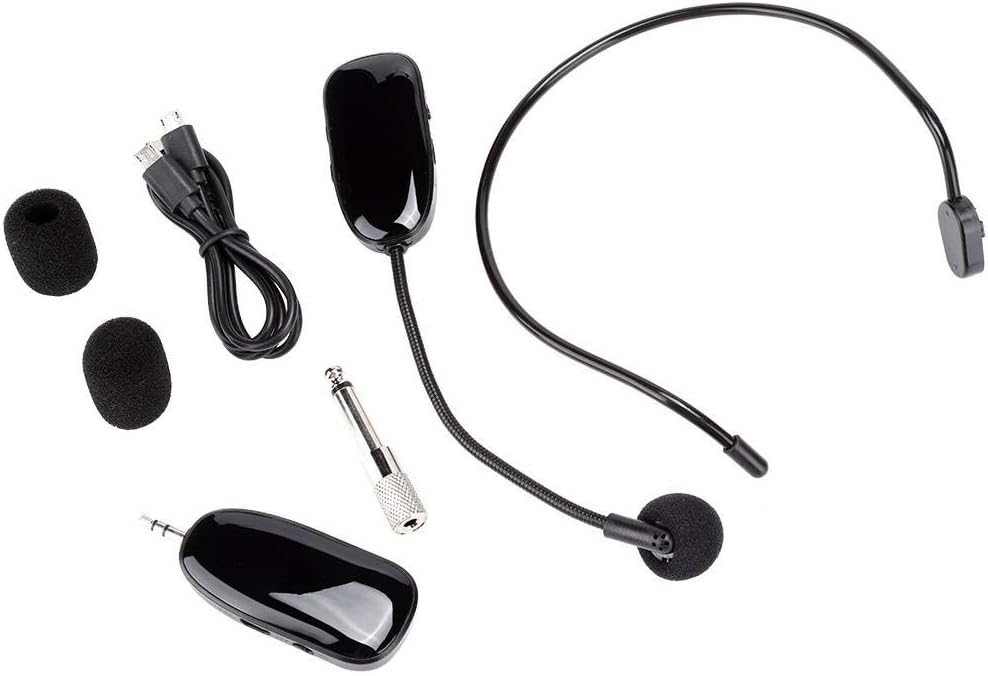 Garsent Drahtloses Mikrofon, UHF Drahtloses Mikrofon, professionell, Clip-on Mikrofon für Lehren, Pr