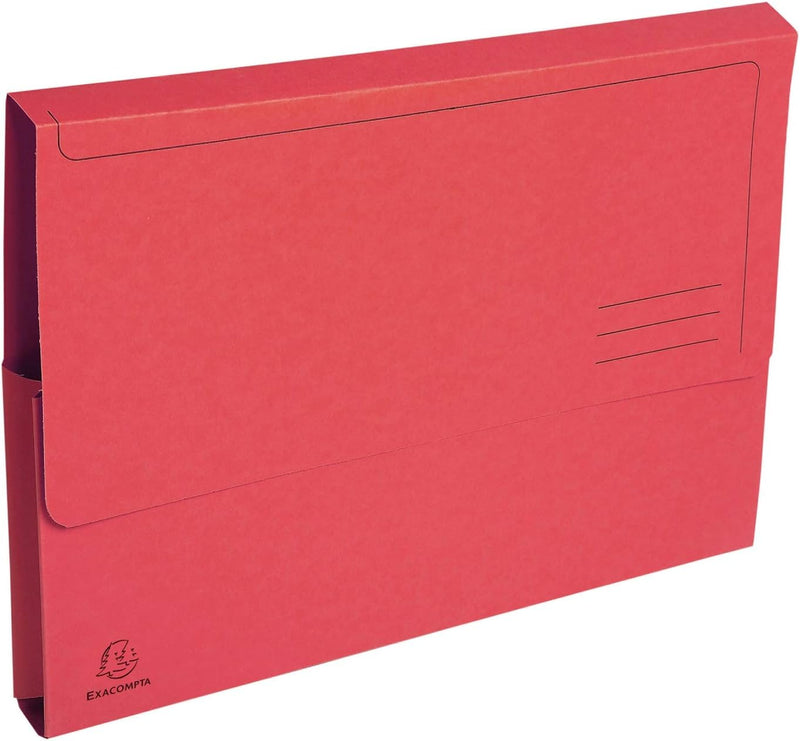 Exacompta 47675E 50er Pack Recycling-Aktenmappen Forever mit Verschlussklappe für DIN A4 Blauer Enge