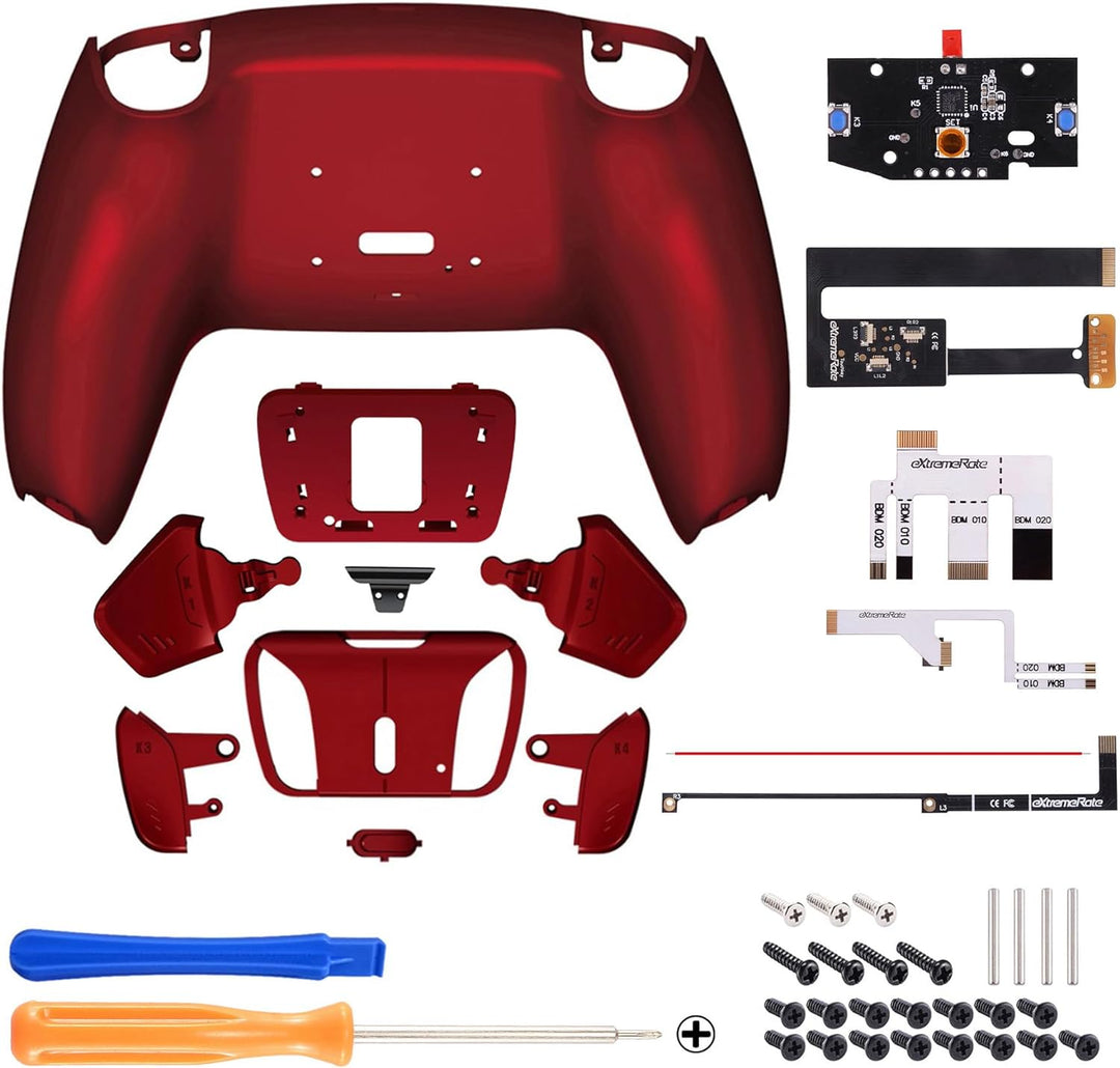 eXtremeRate Programmierbar RISE4 Remap Kit für ps5 Controller BDM-010/020,Remap Board&Rückplate Gehä