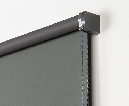 STORESDECO Verdunkelungsrollo Fensterrollo Blackout, Rollo für Fenster und Tür | Grau, 45 cm x 180 c