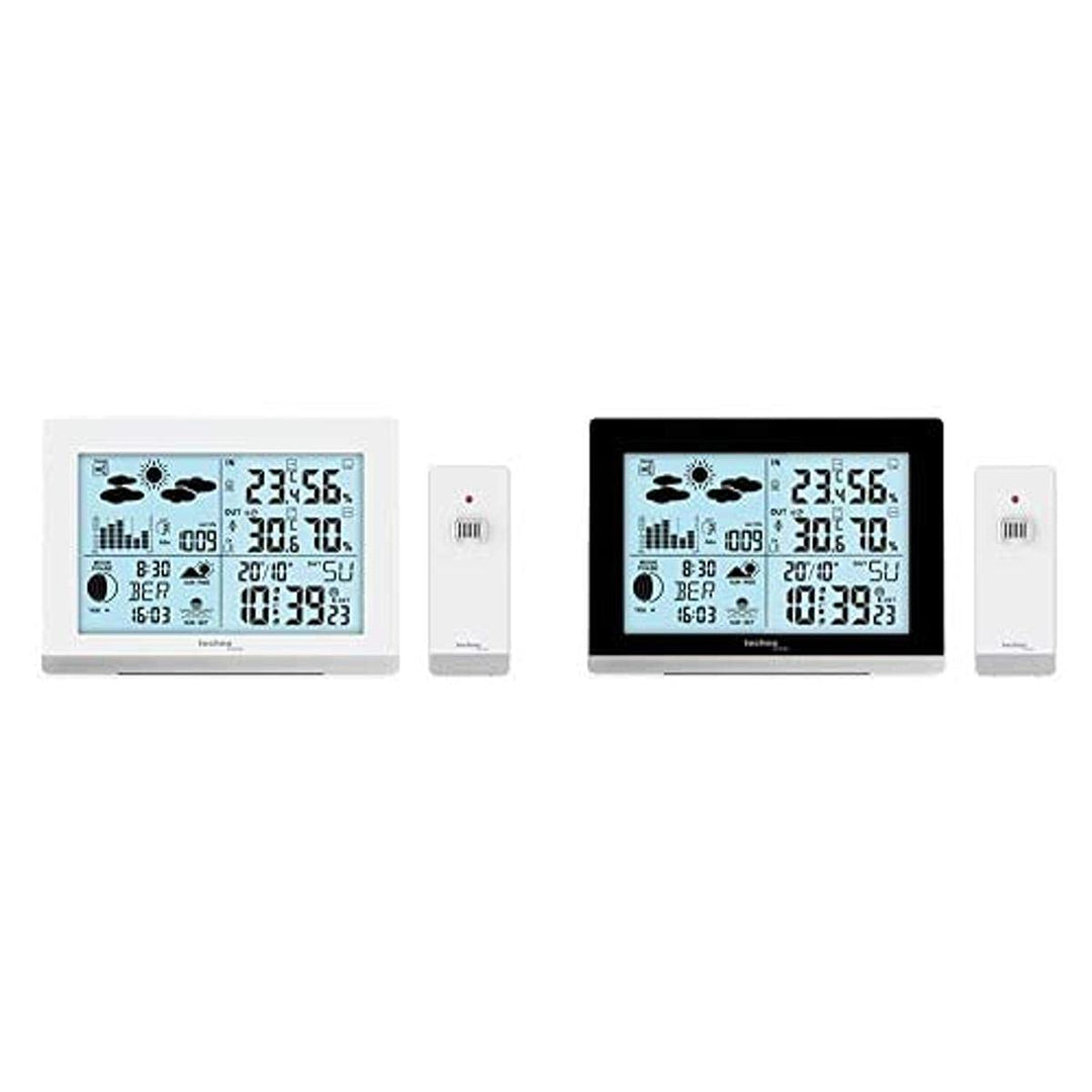 Technoline WS6762weiss Funkwetterstation WS6762 mit Aussensender, weiss + WS6762 Moderne Wetterstati