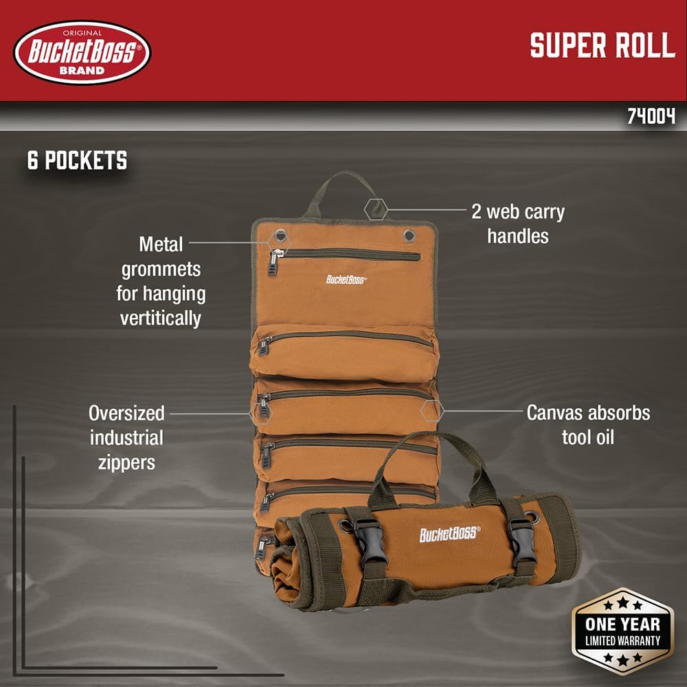 Bucket Boss - Super Roll, Werkzeugtaschen - Original Serie (74004), braun, Taschen