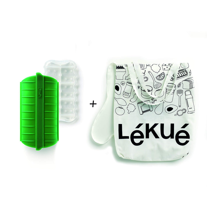 Lékué 3504600 Dampfgarer, Silikon Garbehälter + Tasche, Garbehälter + Tasche