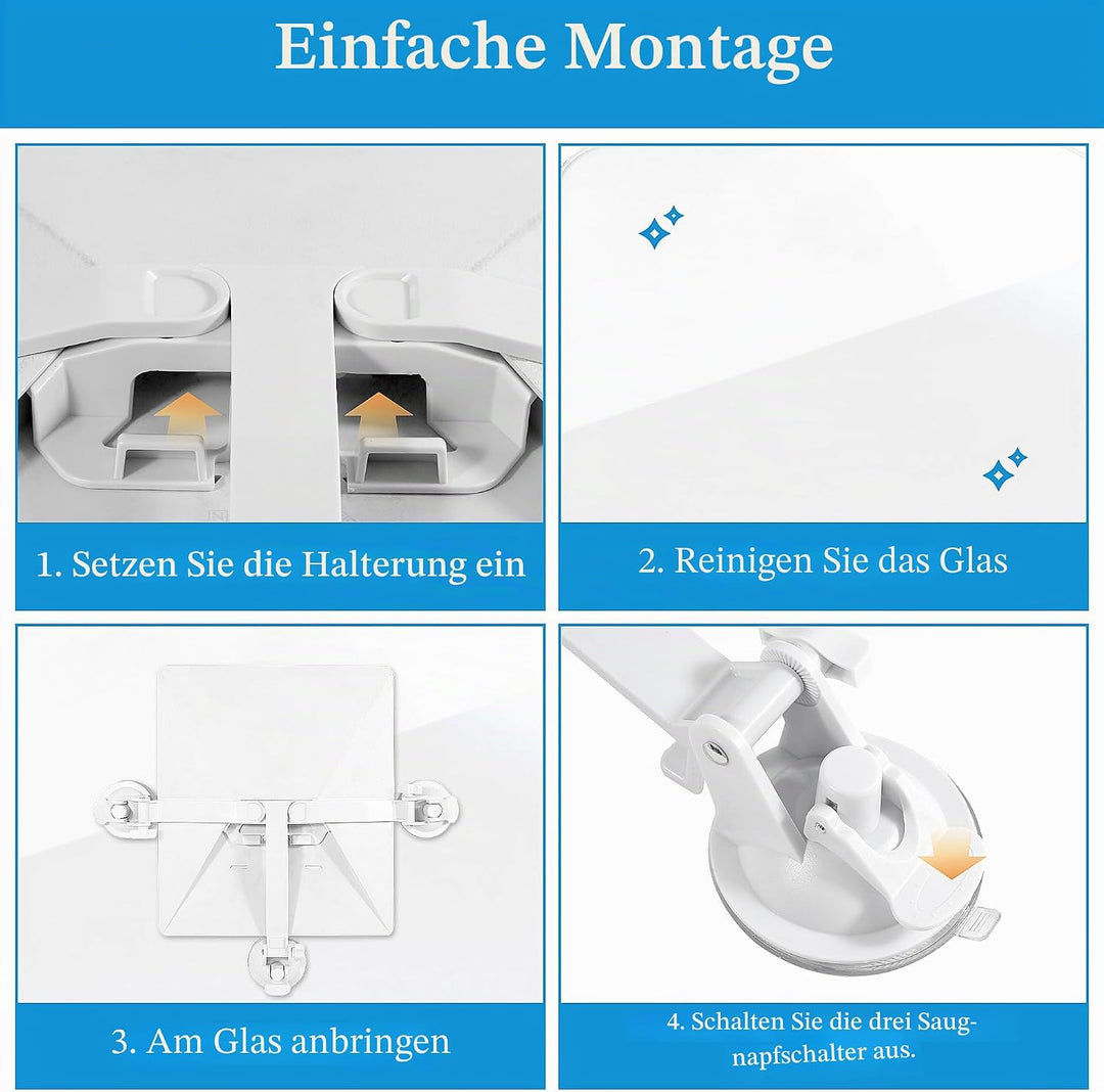 Tragbare und faltbare Starlink Mini Sonnendach Saugnapfhalterung, Autoscheiben und Sonnendächer Star