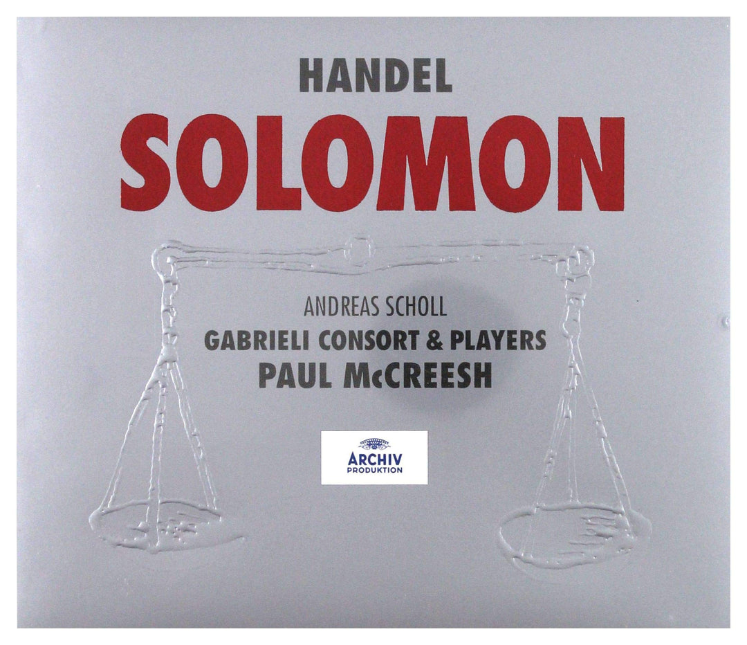 Georg Friedrich Händel: Solomon (Gesamtaufnahme), Audio-CD