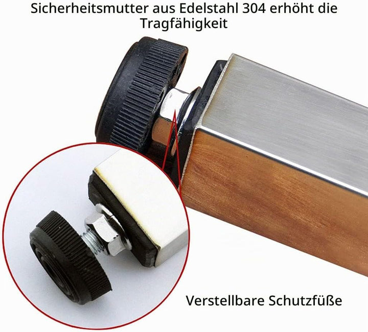 Tischbeine Edelstahl Klapp Teleskop Möbelbeine Wandbehang Esstisch DIY Kombination Tischbeine Höhenv