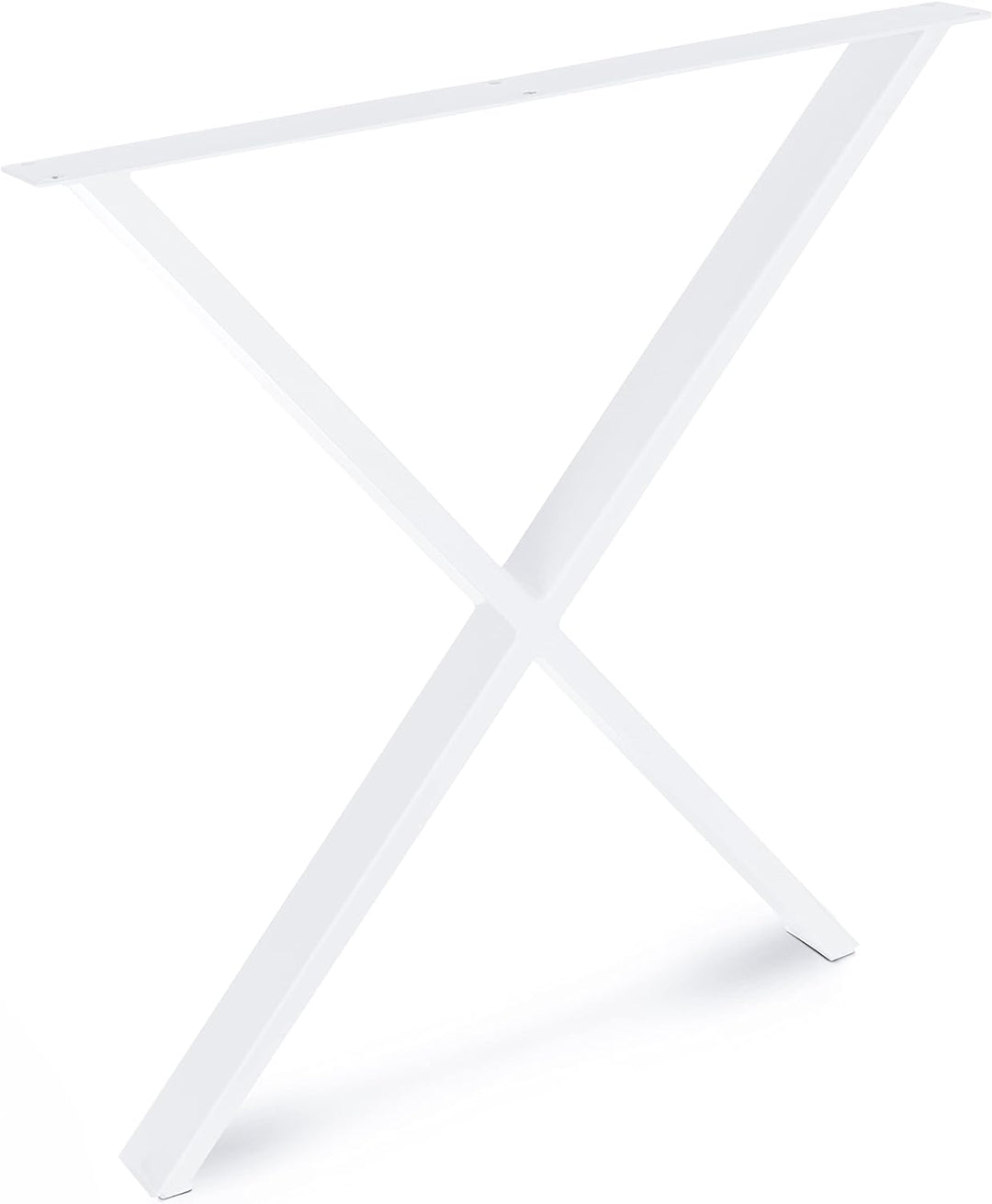 Magnetic Mobel Tischkufen X-Form aus Vierkantprofilen 60x20 mm, x-förmiges Tischgestell 55x72 cm (We
