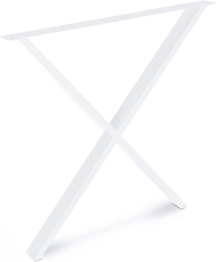 Magnetic Mobel Tischkufen X-Form aus Vierkantprofilen 60x20 mm, x-förmiges Tischgestell 55x72 cm (We