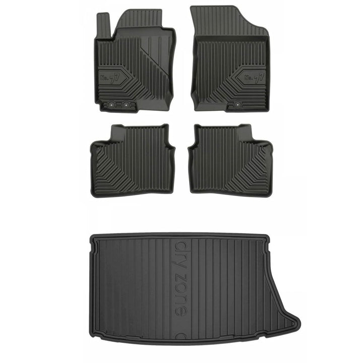 Satz Fussmatten und Gummimatte für Hyundai i30 I 2007-2012