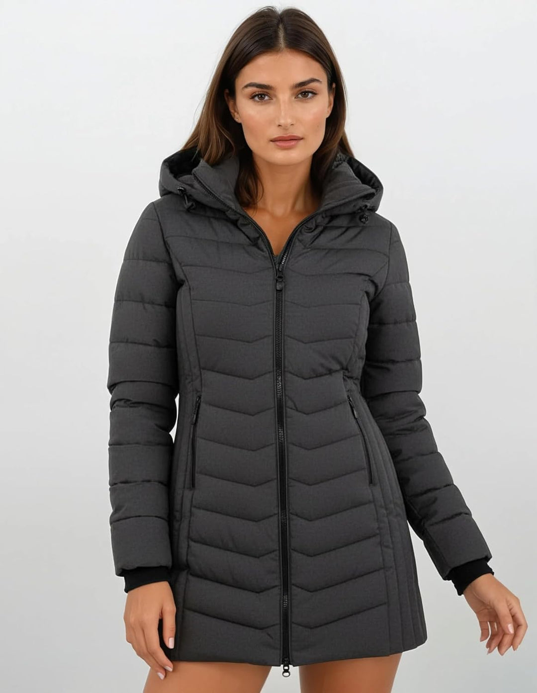 Sublevel Damen Übergangs Jacke Herbst Winter Outdoorjacke mit Kapuze sportlicher Damen Mädchen Parka