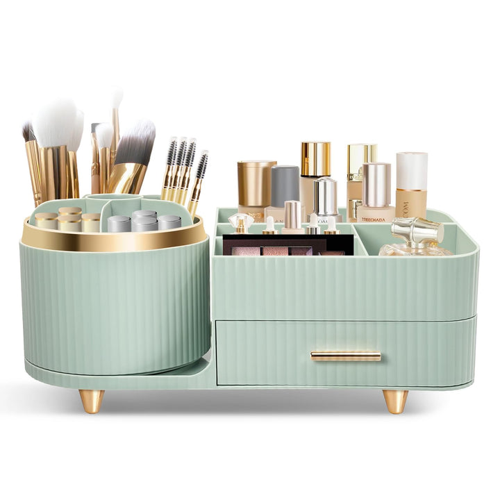 Cinnani Make Up Kosmetik Organizer, 360° Drehbarer Multifunktionale Kosmetikaufbewahrung,Beauty Orga