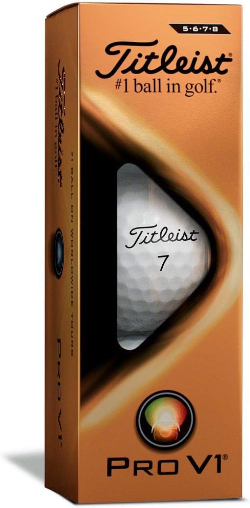 Titleist Pro V1 Golfbälle, 12 Stück, Weiss/opulenter Garten Hohe Ziffern Golfb&#xE4;lle