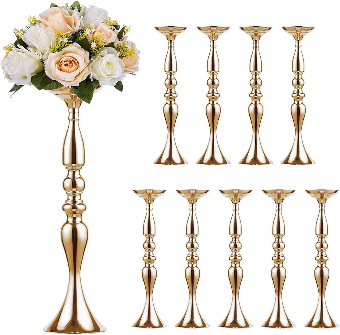 Sziqiqi 10Pcs 50 cm Höhe Metall Kerzenhalter Kerze ständer Hochzeit Mittelpunkt Event Road führen Fl