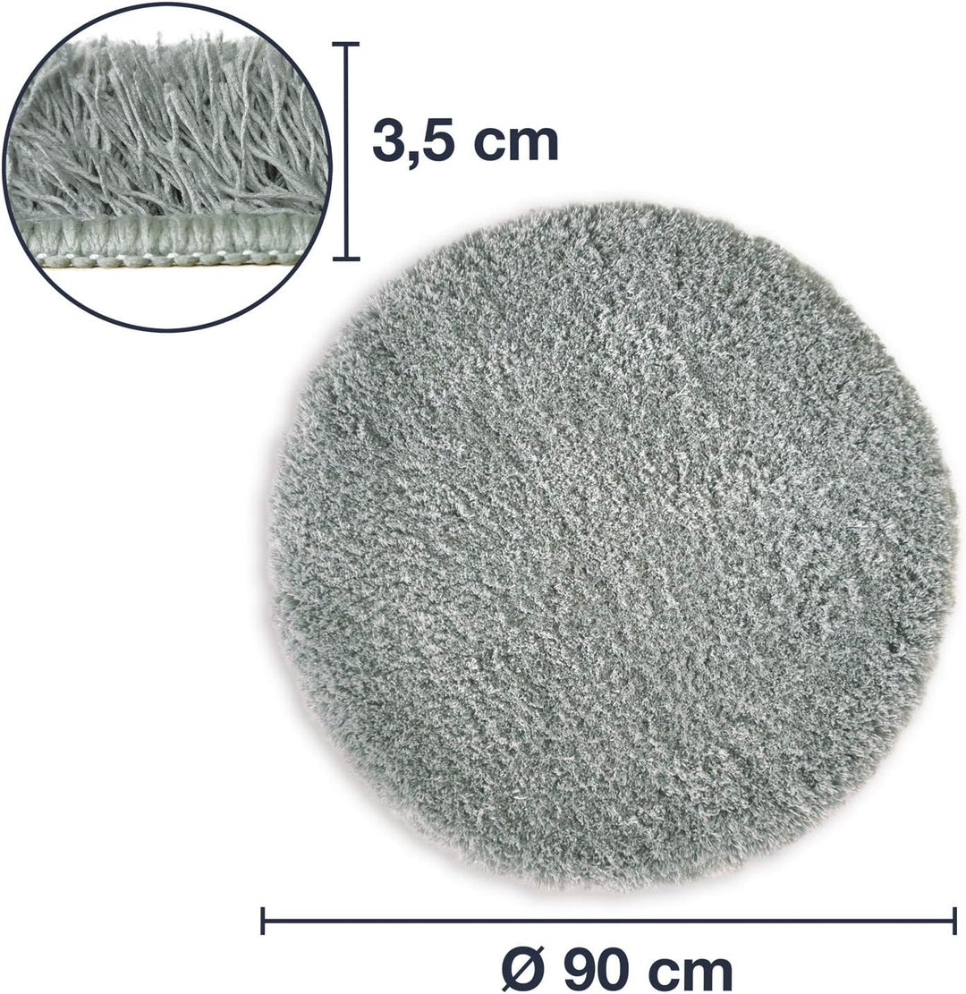WohnDirect Premium Badematte RUND Einzeln zum Set kombinierbar • Badvorleger Duschmatte • rutschfest