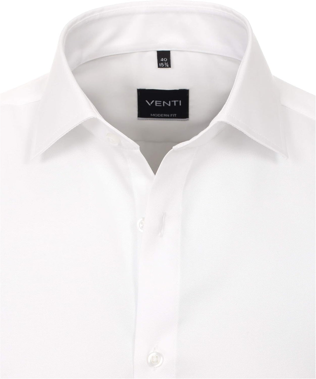 Venti Herren Twill Hemd uninah 001880 Modern Fit 36 Weiss, 36 Weiss