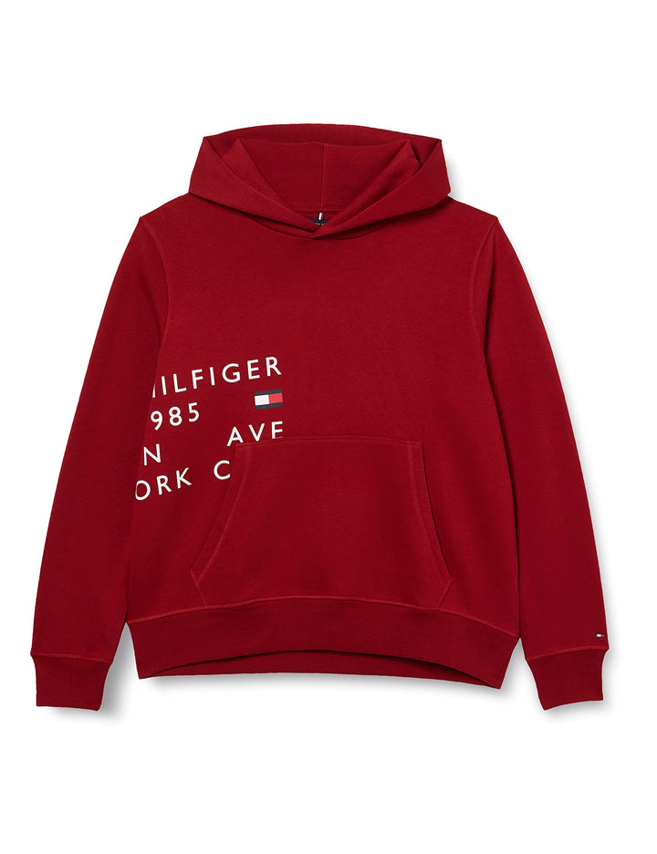 Tommy Hilfiger Herren Hoodies S Rot (Regatta Red), S Rot (Regatta Red)