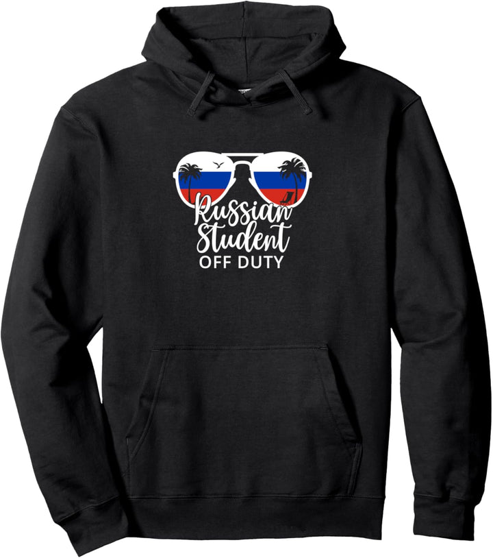Russischer Student College Sommerferien Russland Pullover Hoodie
