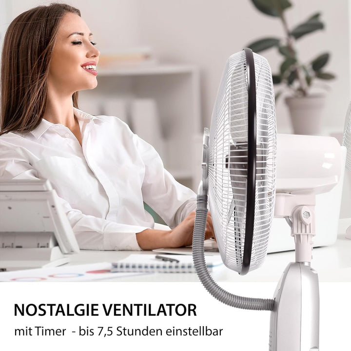 Syntrox Osszilierender Ventilator mit Wasser Quellura | Wasserventilator | Lüfter, mit Timer und Fer