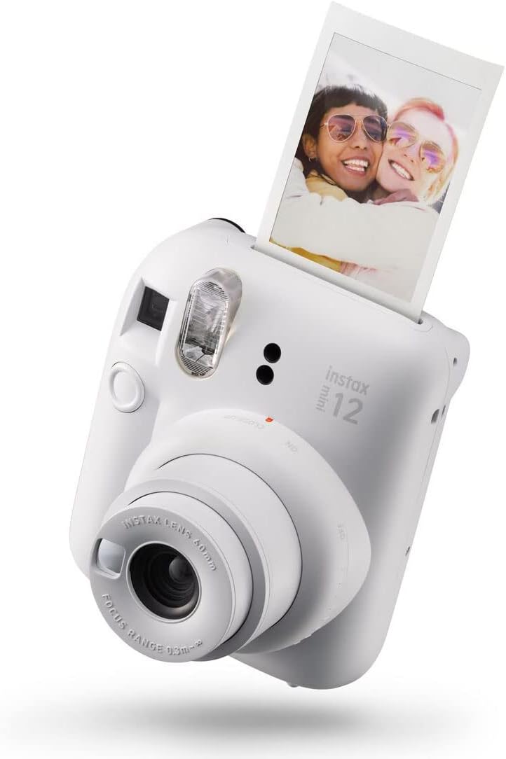 Fujifilm instax Mini 12 Sofortbildkamera mit 20 Aufnahmen, Tonweiss