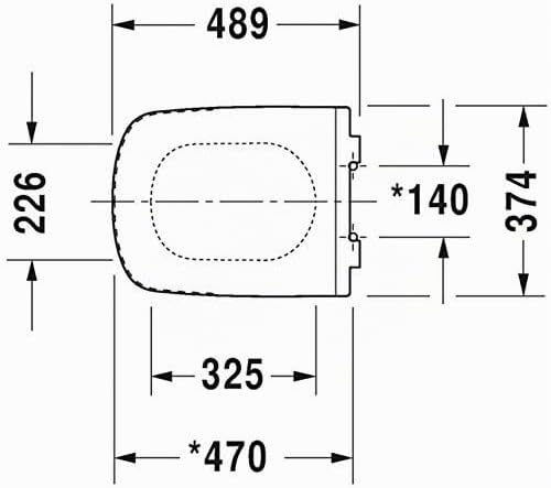 Duravit WC-Sitz DuraStyle, Toilettendeckel mit Absenkautomatik, Klodeckel aus Urea-Duroplast, mit Ed