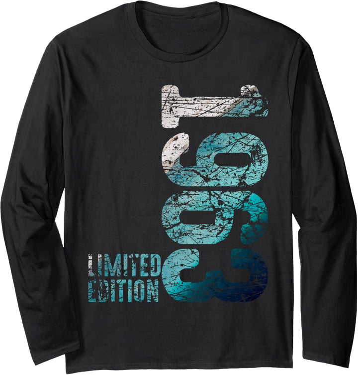 61. Geburtstag Mann Frau 61 Jahre 1963 Deko Lustig Geschenk Langarmshirt