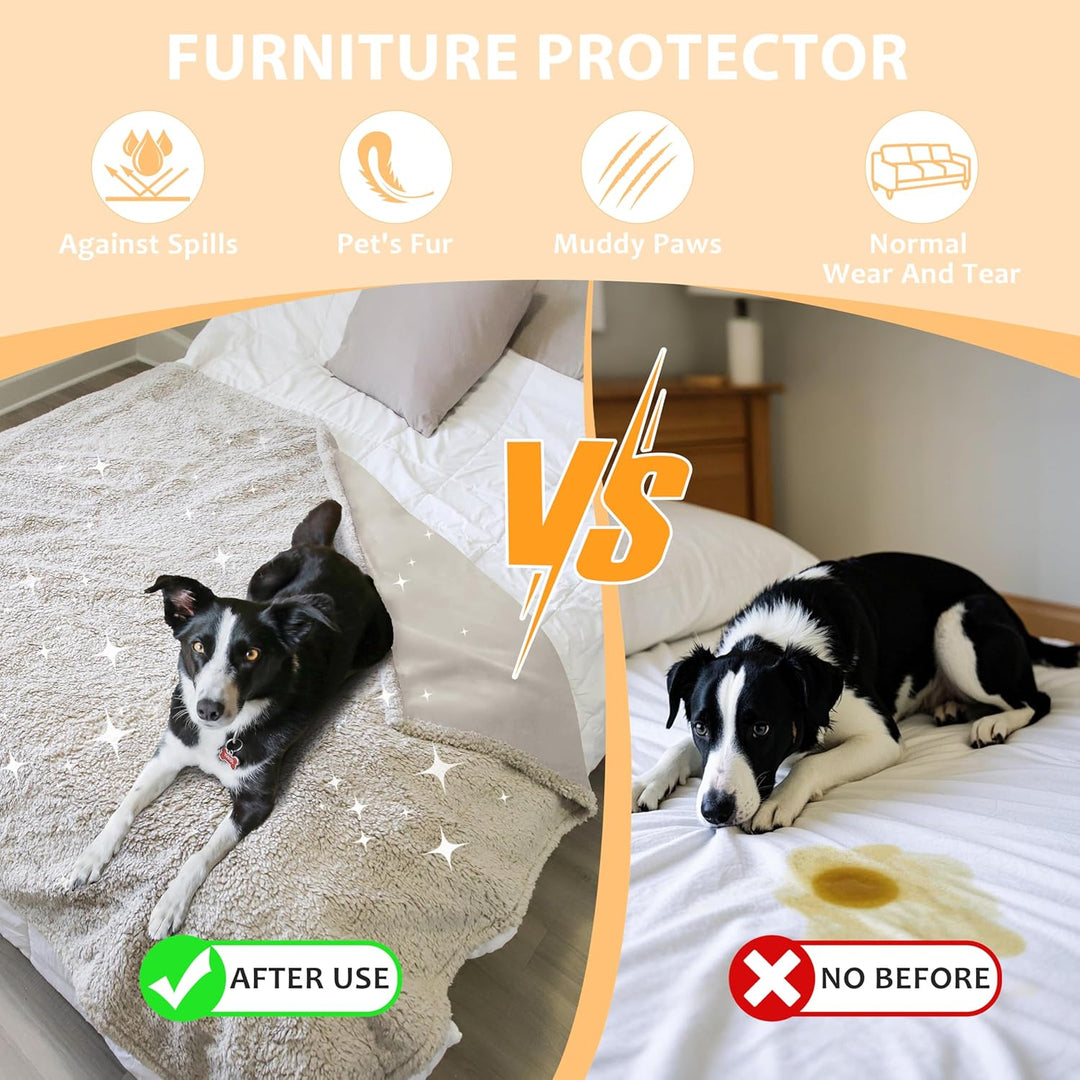 Wasserdicht Hundedecke Katzendecken Waschbar, wasserdichte Decke für Unterwegs Hundesofa Schutzdecke