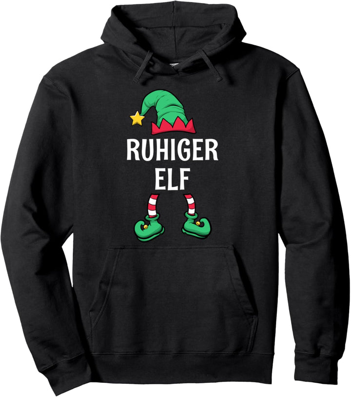 Ruhiger Elf Partnerlook Familien Outfit Männer Weihnachten Pullover Hoodie