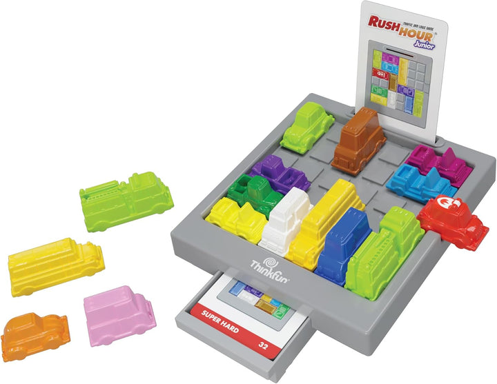 ThinkFun 76603 - Rush Hour Junior - Das bekannte Logikspiel für Kinder ab 5 Jahren. Das Stauspiel fü